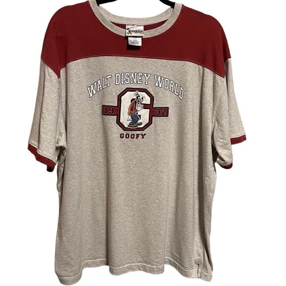 Walt Disney World- Unisex Grey and Dust Red Goofy 1934 Embroidered Graphic, XL - Picture 9 of 9
